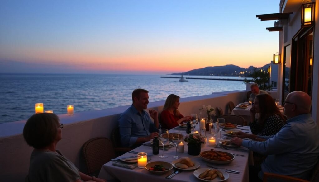 Tangier dinner with ocean views Tangier dinner with ocean views