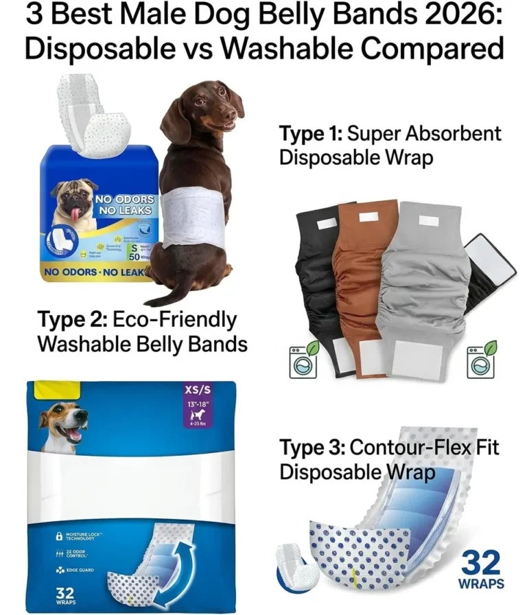 HONEY CARE All-Absorb disposable male dog belly bands