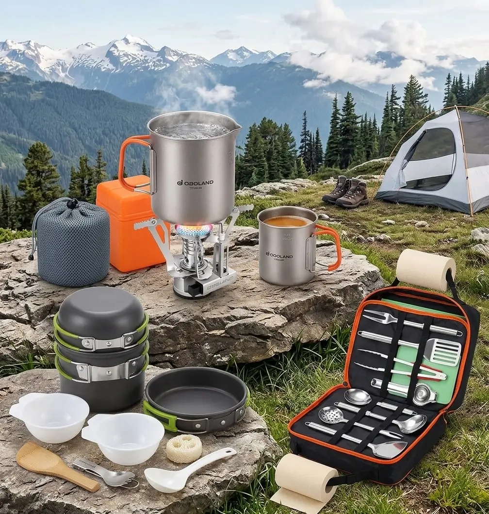 MalloMe camping cookware mess kit